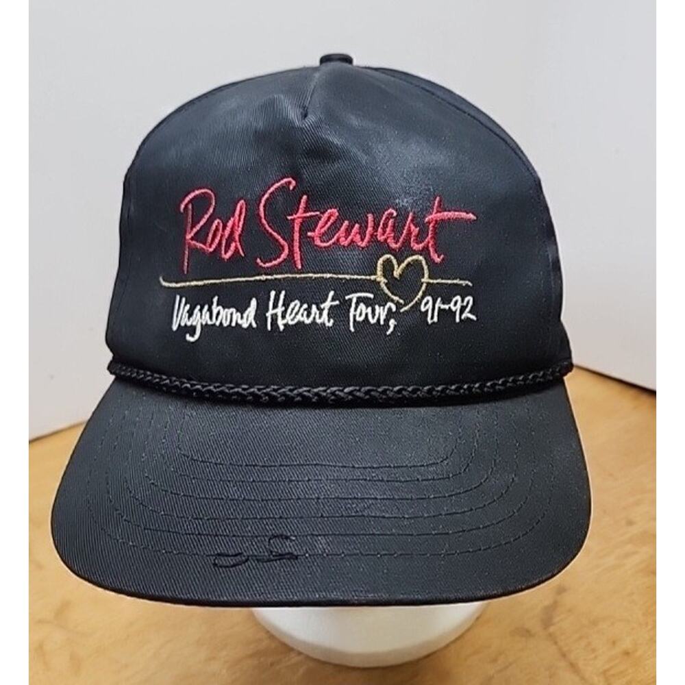 Rod Stewart‎ Hat Cap Snap Back Vagabond Heart Tour Rock Music Concert Mens 90s